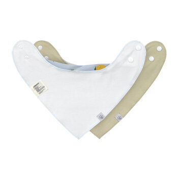 Lässig - Dreieckstuch Baby (2 Stk) - Bandana, Happy Fruits Zitrone