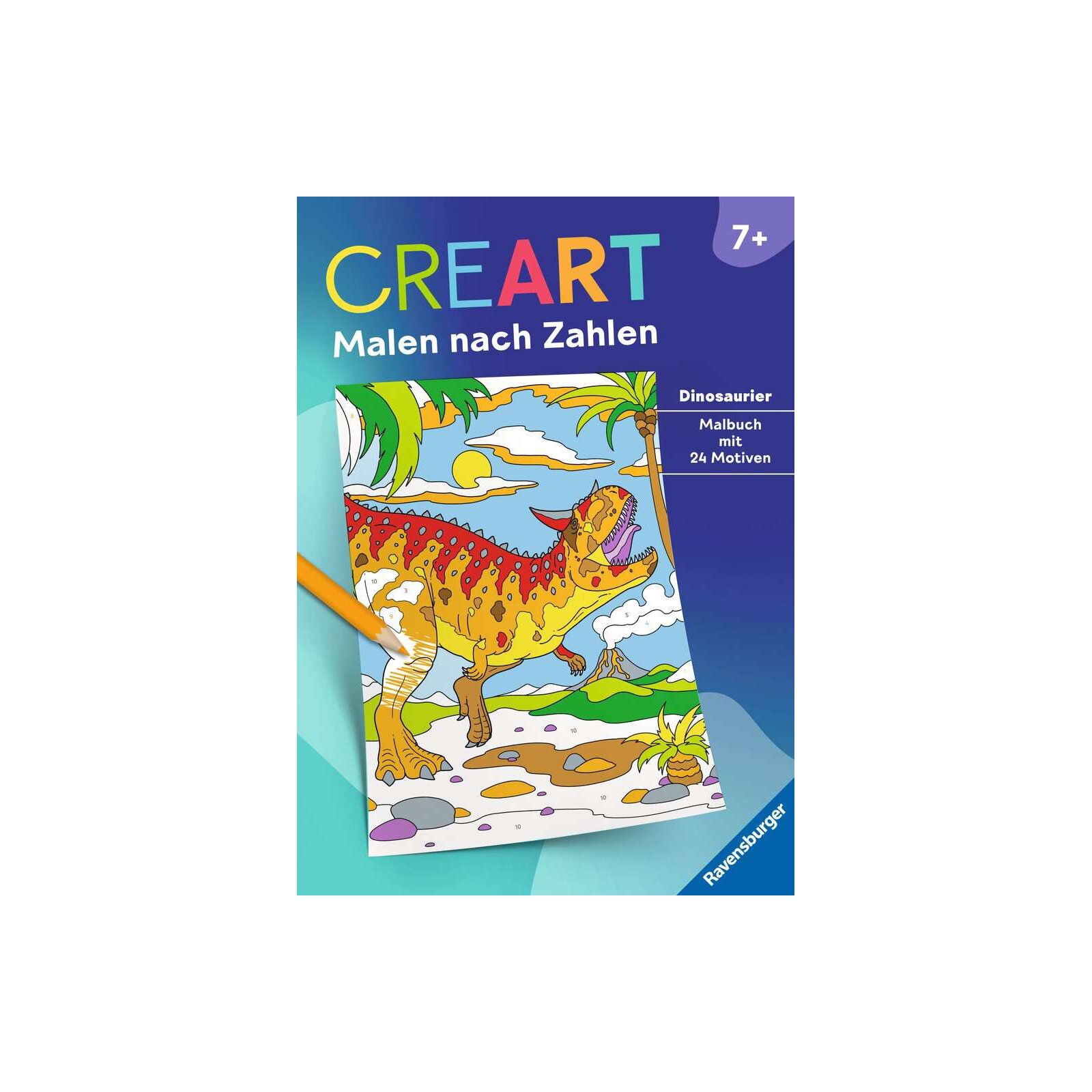 Ravensburger - Creart Malen Nach Zahlen Ab 7: Dinosaurier