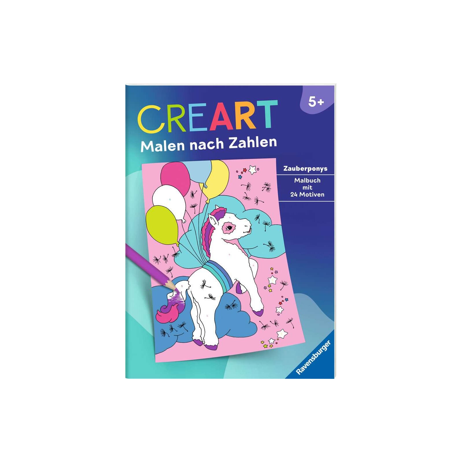 Ravensburger Mädchen - Creart Malen Nach Zahlen Ab 5: Zauberponys