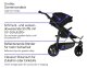 TFK - mono 3 - Kombikinderwagen 2-in-1 mit Luftkammerreifen Schwarz