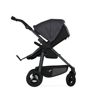 TFK - mono 4 - Kombikinderwagen 2-in-1 mit Luftkammerreifen Premium grau
