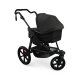 TFK - pro - 2-in-1 Kombikinderwagen mit Luftreifen Anthrazit mit roten Highlights