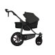TFK - pro - 2-in-1 Kombikinderwagen mit Luftreifen Anthrazit mit roten Highlights