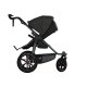 TFK - pro - 2-in-1 Kombikinderwagen mit Luftreifen Anthrazit mit roten Highlights