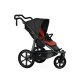TFK - pro - 2-in-1 Kombikinderwagen mit Luftreifen Anthrazit mit roten Highlights
