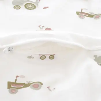 Träumeland - Baby-Ganzjahresschlafsack LIEBMICH Little Farm grün Gr. 62/68