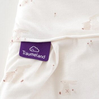 Träumeland - Baby-Ganzjahresschlafsack LIEBMICH Hophop Bunny beige Gr. 62/68