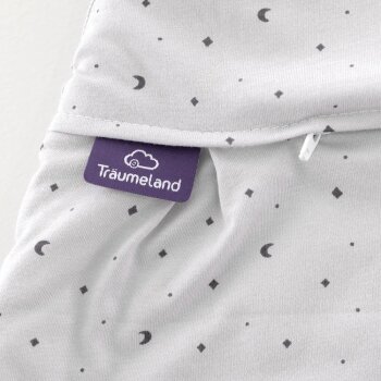 Träumeland - Baby-Ganzjahresschlafsack LIEBMICH Moon grau Gr. 62/68
