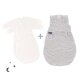 Träumeland - Babyschlafsack LIEBMICH 3tlg. Set Moon Grau, Größe 50/56