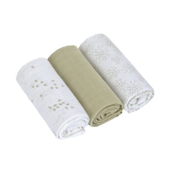 L&auml;ssig - Mullt&uuml;cher 3er Set 60 x 60 cm - Bio...
