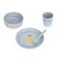Lässig - Kindergeschirr Set (Teller - Schüssel - Becher - Löffel) - Happy Fruits, Zitrone