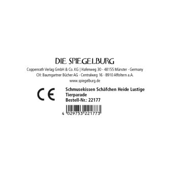 Die Spiegelburg - Lustige Tierparade - Schmusekissen Schäfchen Heide