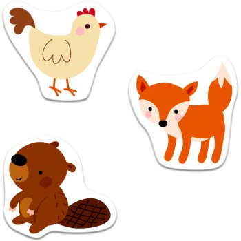 Coppenrath - Mini-Künstler - Mein erstes Sticker-Malbuch: Lieblingstiere (A)