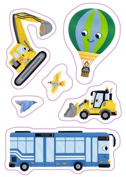 Coppenrath - Mini-Künstler - Meine ersten Stickerbilder "Einhorn/Dino/Tiere/Fahrzeuge", sort. (A)