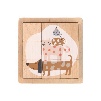 Lässig - Würfelpuzzle aus Holz - ab 2 Jahre -...
