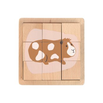 Lässig - Würfelpuzzle aus Holz - ab 2 Jahre - Little Mateys