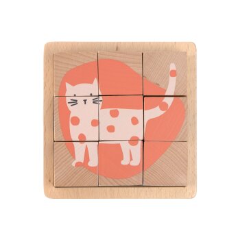 Lässig - Würfelpuzzle aus Holz - ab 2 Jahre - Little Mateys