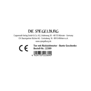Die Spiegelburg - Bunte Geschenke - Tier mit Rückziehmotor, sort. (8)