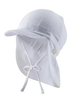 Sterntaler - Schirmmütze mit Nackenschutz weiß...
