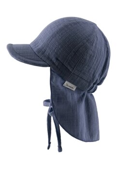 Sterntaler - Schirmmütze mit Nackenschutz blau Gr.47