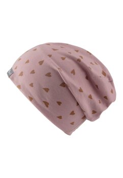 Sterntaler - Beanie Herzen samtrosa Gr.43