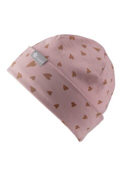 Sterntaler - Beanie Herzen samtrosa Gr.43