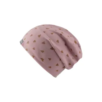 Sterntaler - Beanie Herzen samtrosa Gr.45