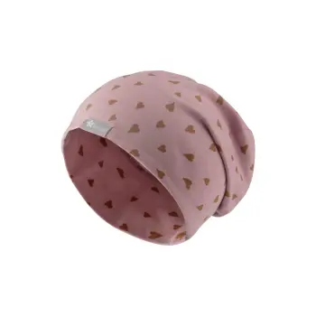 Sterntaler - Beanie Herzen samtrosa Gr.47