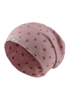 Sterntaler - Beanie Herzen samtrosa Gr.51