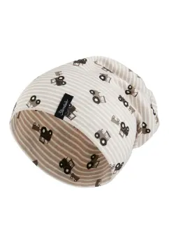 Sterntaler - Beanie Traktoren sand Gr.39