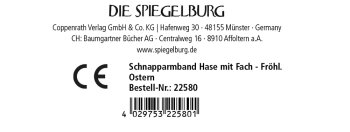 Die Spiegelburg - Fröhliche Ostern - Schnapparmband Hase mit Fach, sort. (A)