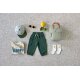 Lässig - Kinder Pullover Bio-Baumwolle Happy - Milky/Light Khaki, Gr. 74/80