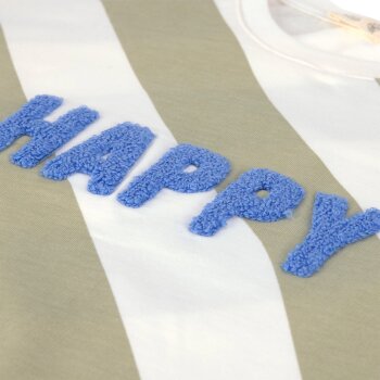 Lässig - Kinder Sweatshirt Little Gang Happy - Milky/Light Khaki, Gr. 86/92