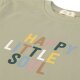 Lässig - T-Shirt Jersey Bio-Baumwolle - Light Khaki, Gr. 86/92