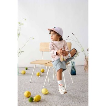 Lässig - Langarm-Shirt Gerippt Little Gang - Cherry Peach, 7-12 Monate