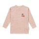 Lässig - Langarm-Shirt Gerippt Little Gang - Cherry Peach, 7-12 Monate