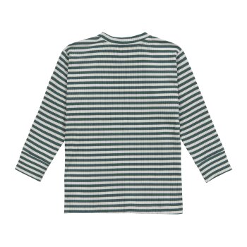 Lässig - Langarmshirt Gerippt Lemon - Dark Green, Gr. 74/80