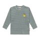 Lässig - Langarmshirt Gerippt Lemon - Dark Green, Gr. 74/80