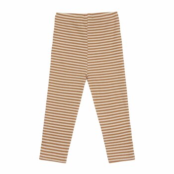 Lässig - Gerippte Kinder-Leggings Little Gang, Pear Caramel, 4-6 Jahre