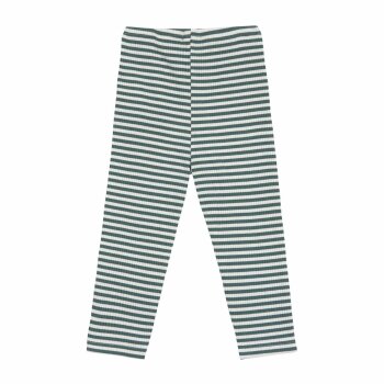 Lässig - Kinder-Leggings gerippt Little Gang - Lemon Dark Green, Gr. 74/80