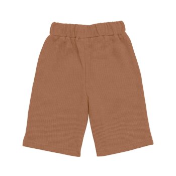 Lässig - Shorts Waffle Bio-Baumwolle - Caramel, Gr. 98/104