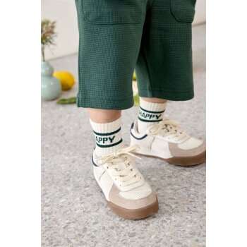 Lässig - Shorts Waffle Bio-Baumwolle - Dark Green, 110/116, 4-6 Jahre