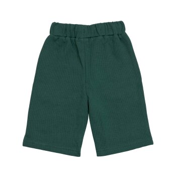Lässig - Shorts Waffle Bio-Baumwolle - Dark Green, 110/116, 4-6 Jahre