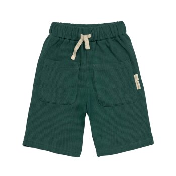 Lässig - Shorts Waffle Bio-Baumwolle - Dark Green,...
