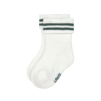 Lässig - Baby Frottee Socken 3er-Pack - Stripes Dark Green/Light Blue, Gr. 12-14