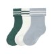 Lässig - Baby Frottee Socken 3er-Pack - Stripes Dark Green/Light Blue, Gr. 12-14