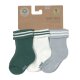 Lässig - Baby Frottee Socken 3er-Pack - Stripes Dark Green/Light Blue, Gr. 12-14