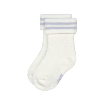 Lässig - Terry Socks - Stripes Pastel Lilac/Peach, 3er-Pack, Gr. 15-18
