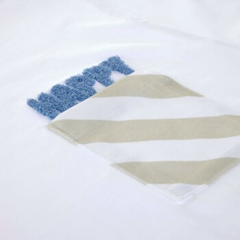 Lässig - Unisex-T-Shirt Happy, Relaxed Fit, Milky, Gr. M, Erwachsene