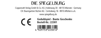 Die Spiegelburg - Bunte Geschenke - Geduldspiel, sort. (24)